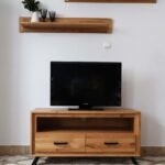 Mała Szafka RTV na Nóżkach Dąb ALAMOS LOFT