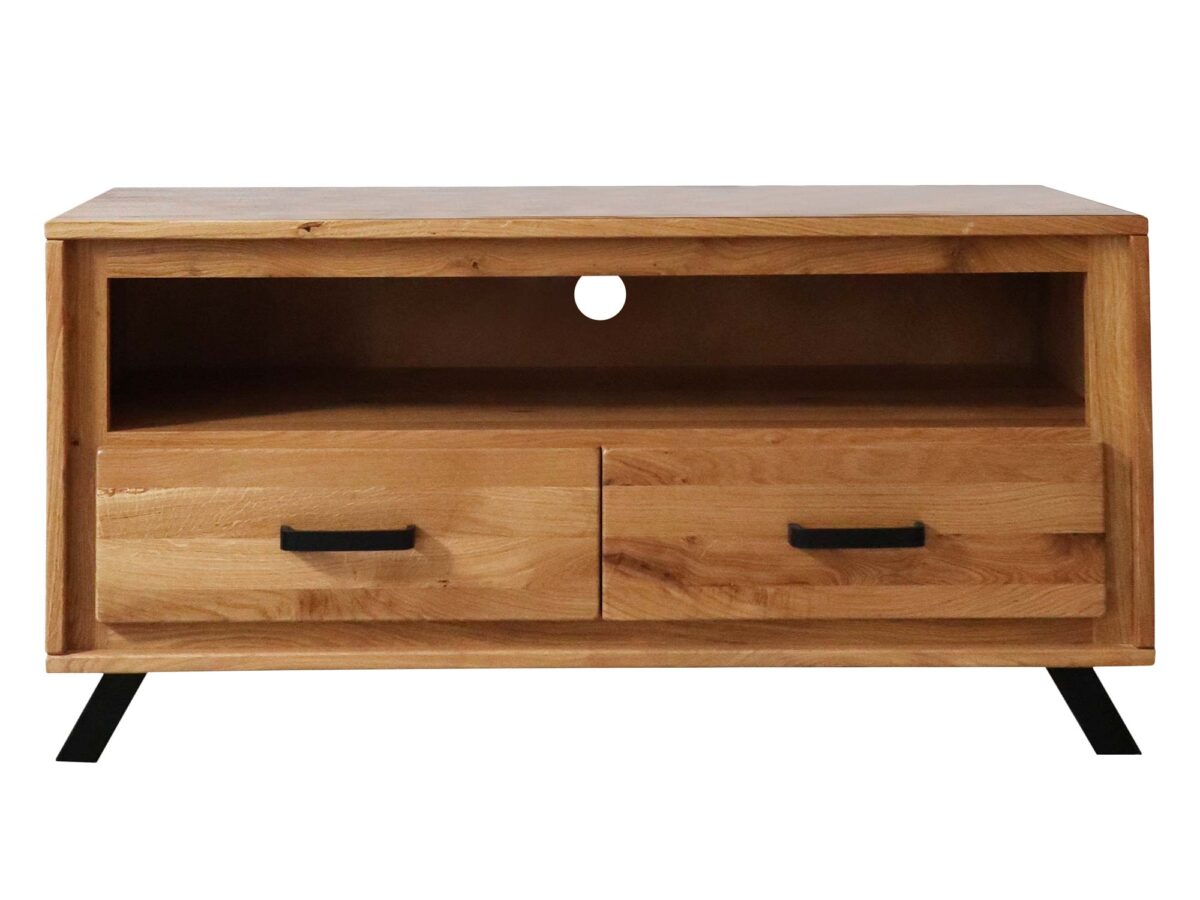 Mała Szafka RTV na Nóżkach Dąb ALAMOS LOFT
