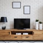 Duża Dębowa Szafka pod Telewizor ALAMOS LOFT