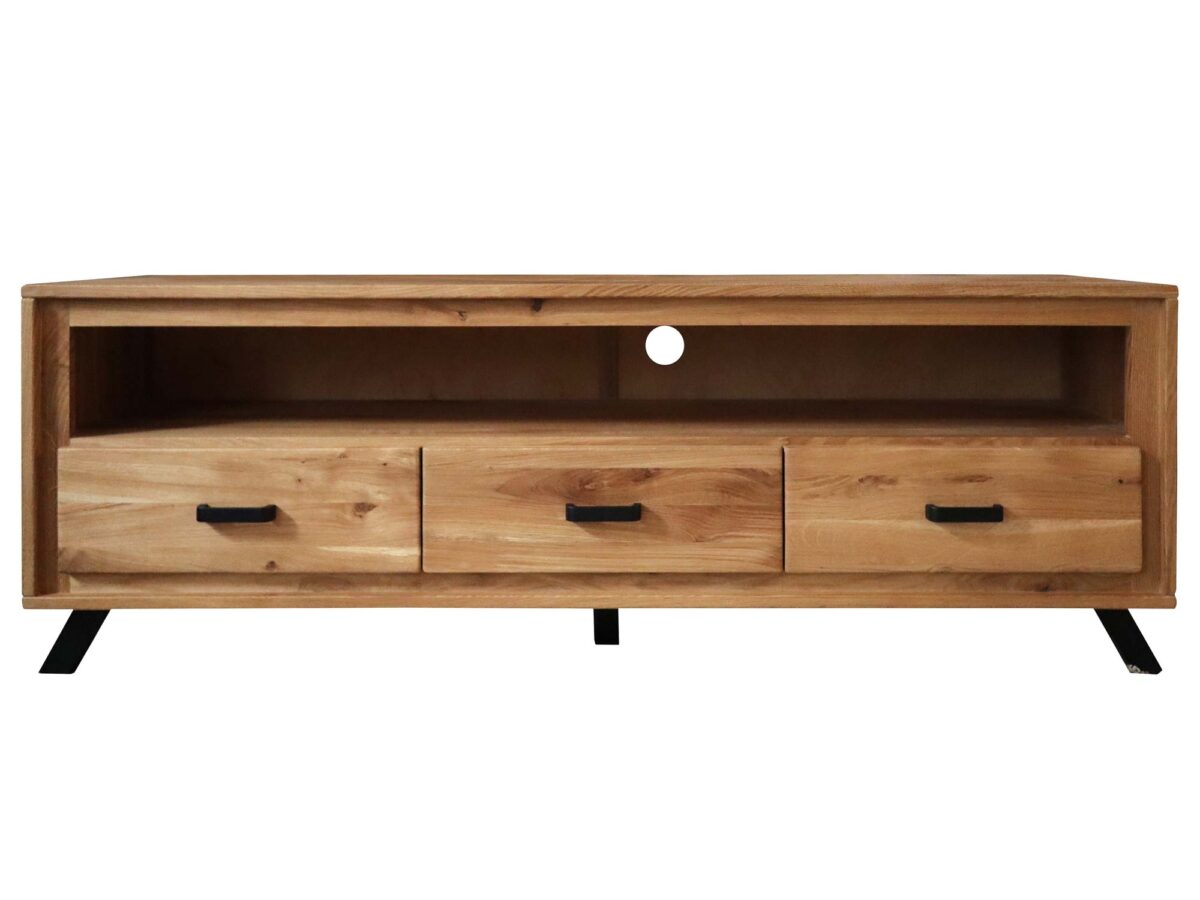 Szafka RTV Dębowa na Nóżkach ALAMOS LOFT