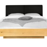 Dębowe Łóżko z Podnoszonym Stelażem i Pojemnikiem Bamare