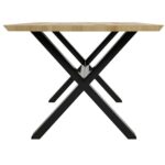 Stół Dębowo-Metalowy z Krzyżakiem – Metron
