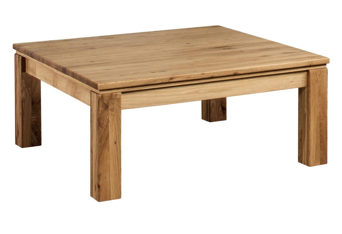 Stolik kawowy z drewnianymi nogami Akita