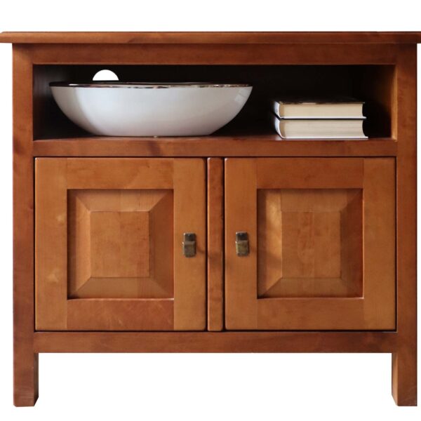 Drewniana Mała Szafka RTV na Nóżkach MENDOZ