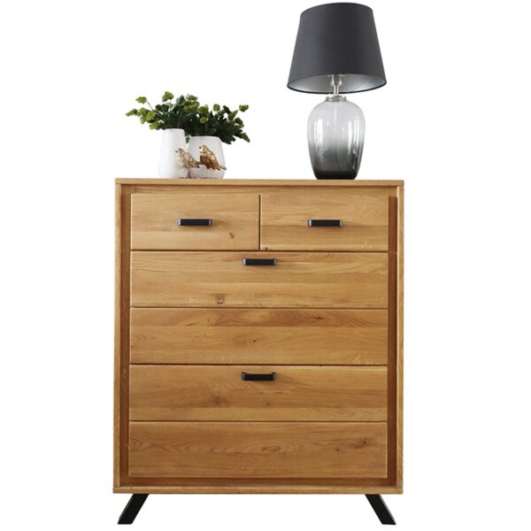 Szafka na Buty Alamos Loft z Litego Drewna Dębowego