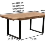 Stół Rozkładany Nowoczesny z Metalowymi Nóżkami – Metron
