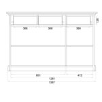 Klasyczna nowoczesna sosnowa komoda Kalari