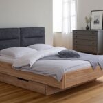 Łóżko Dębowe z Pojemnikiem i Nowoczesnym Designem Surara