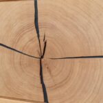 Industrialna Witryna Wisząca Dębowa Czarne Szkło Loftwood