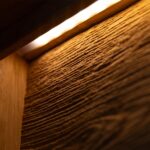 Industrialna Witryna Wisząca Dębowa Czarne Szkło Loftwood