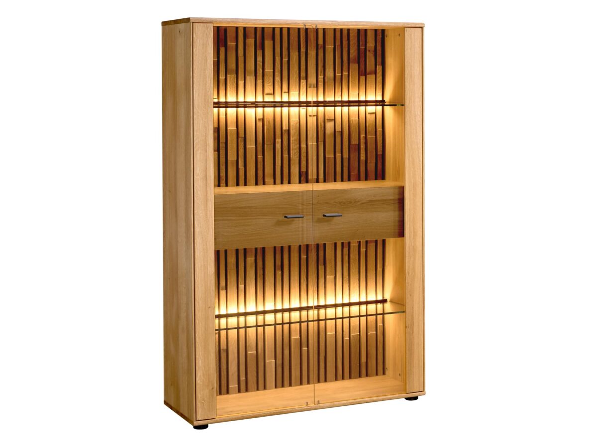 Witryna Dębowa w Naturalnym Stylu Sole