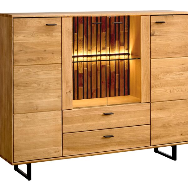 Duża Drewniana Komoda na Nóżkach Sole