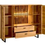 Duża Drewniana Komoda na Nóżkach Sole