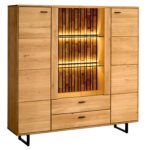 Stylowa Witryna na Metalowych Nóżkach Sole