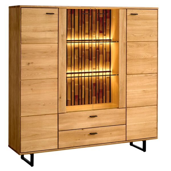 Stylowa Witryna na Metalowych Nóżkach Sole