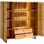 Stylowa Witryna na Metalowych Nóżkach Sole