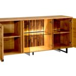 Dębowa Niska Komoda do Salonu Sole