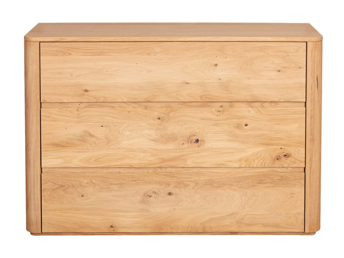 Drewniana komoda z litego drewna Lelina 3L