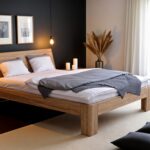 Łóżko Dębowe w Modnym Designie Cateresia A