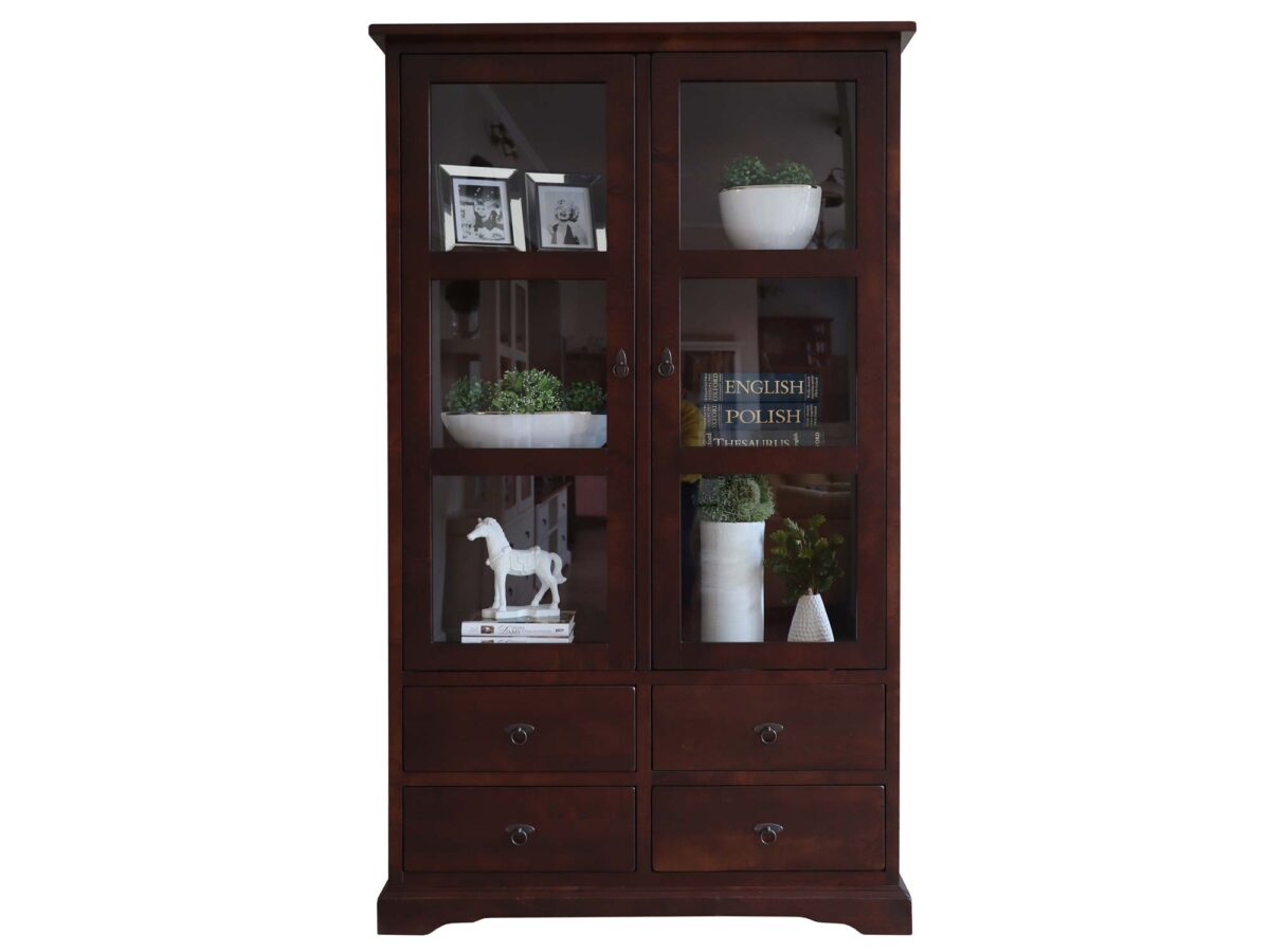 Witryna do Salonu Drewniana LOGAN