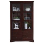 Witryna do Salonu Drewniana LOGAN