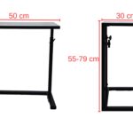 Stolik Regulowany Grafitowy Nowoczesny – Loft