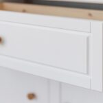 Komoda Klasyczna Lite Drewno Biel Natura Classica