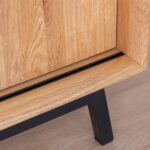 Komoda Winna Loft Naturalny Dąb Stal Oak Elegance