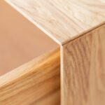 Komoda Szuflady Szyba Loft Dębowa Grafitem Oak Elegance