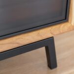 Komoda Winna Szyba Loft Stal Dąb Oak Elegance