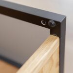 Szafka RTV 200 Zamknięta Szyba Loft Dąb Oak Elegance