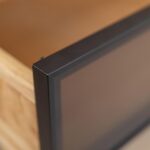 Szafka RTV 200 Zamknięta Szyba Loft Dąb Oak Elegance