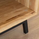 Stolik Kawowy Loft Dąb Naturalny Stal Oak Elegance