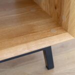 Stolik Kawowy Loft Dąb Naturalny Stal Oak Elegance