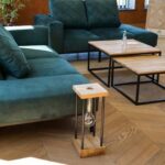 Zestaw Stoliki Drewniano-Metalowe Okrągłe – Kongo 1+1