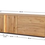 Dębowa Olejowana Szafka RTV Essentia