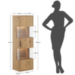 Witryna Wisząca Dębowa Loftwood Naturalna