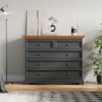 Drewniana komoda z szufladami INGRID