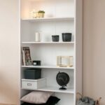 Biały regał biblioteczka sosnowa ANADI