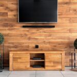 Szafka RTV Dębowa Ryflowana 140 cm – Castoro 41