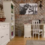 Biurko drewniane podwójne INGRID