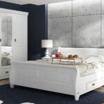 Szafa biała z lustrem trzydrzwiowa ANADI