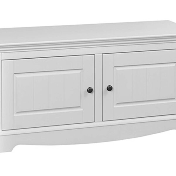 Biała szafka na buty do przedpokoju INGRID