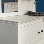 Biała szafka na buty do przedpokoju INGRID