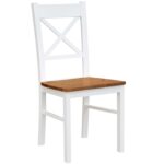 Białe krzesło z drewna INGRID