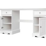 Biurko drewniane podwójne INGRID