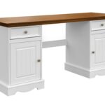 Biurko drewniane podwójne INGRID