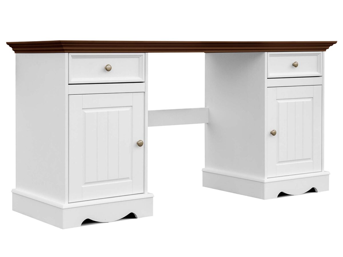 Biurko drewniane podwójne INGRID