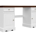 Biurko drewniane podwójne INGRID