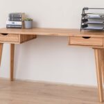 Drewniana toaletka biurko z szufladami Lina 2